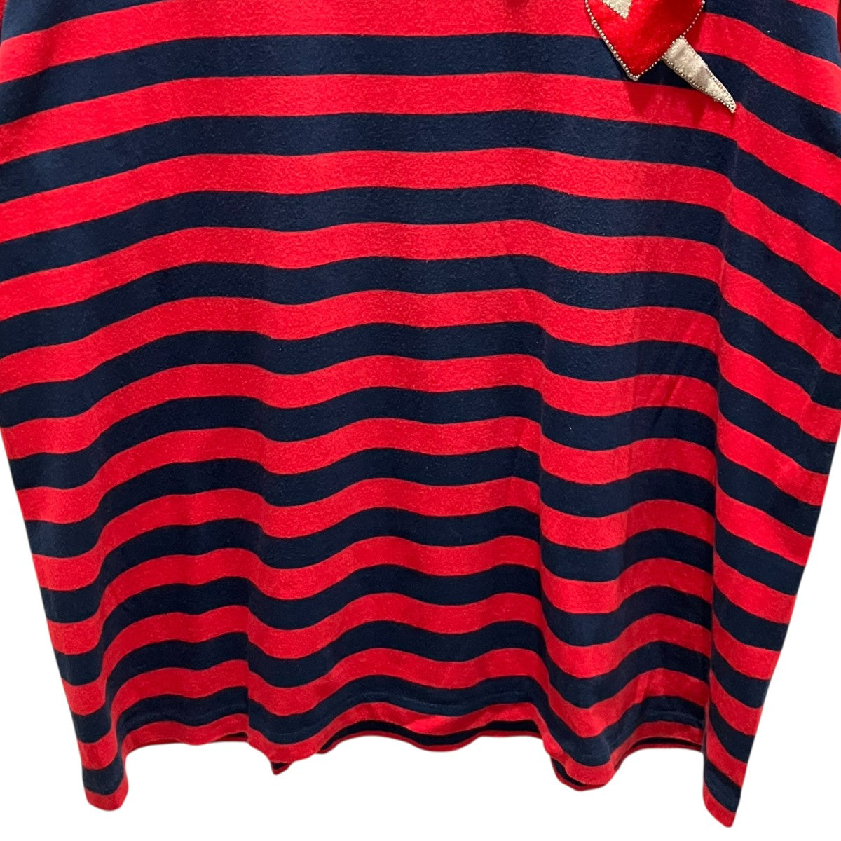 GUCCI　グッチ　カットソー　半袖シャツ　ボーダー　XS　ハート 210.jpg