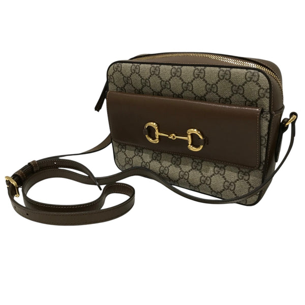 GUCCI(グッチ) GGキャンバスショルダーバッグ645454 645454 - ベージュ