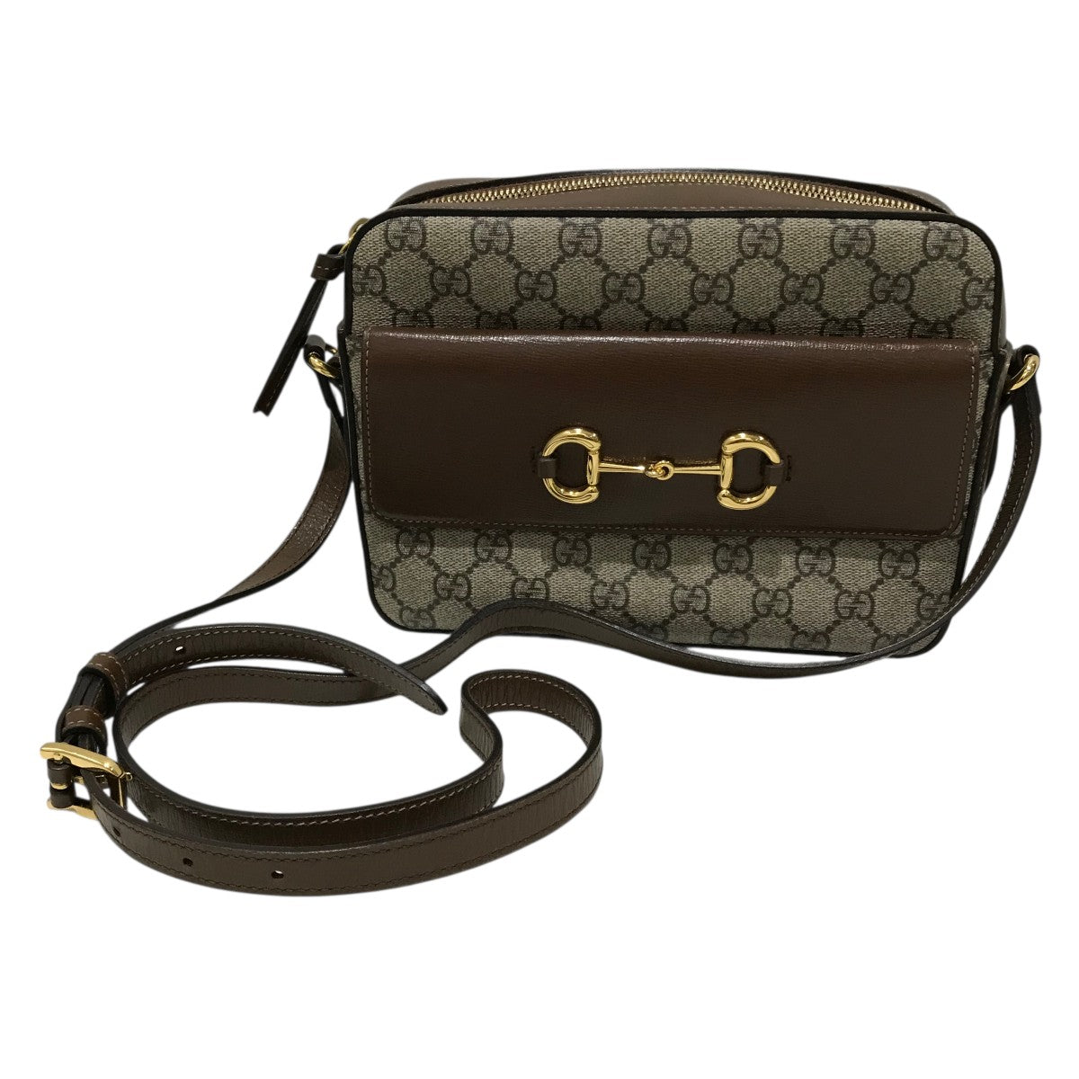 GUCCI(グッチ) GGキャンバスショルダーバッグ645454 645454 - ベージュ