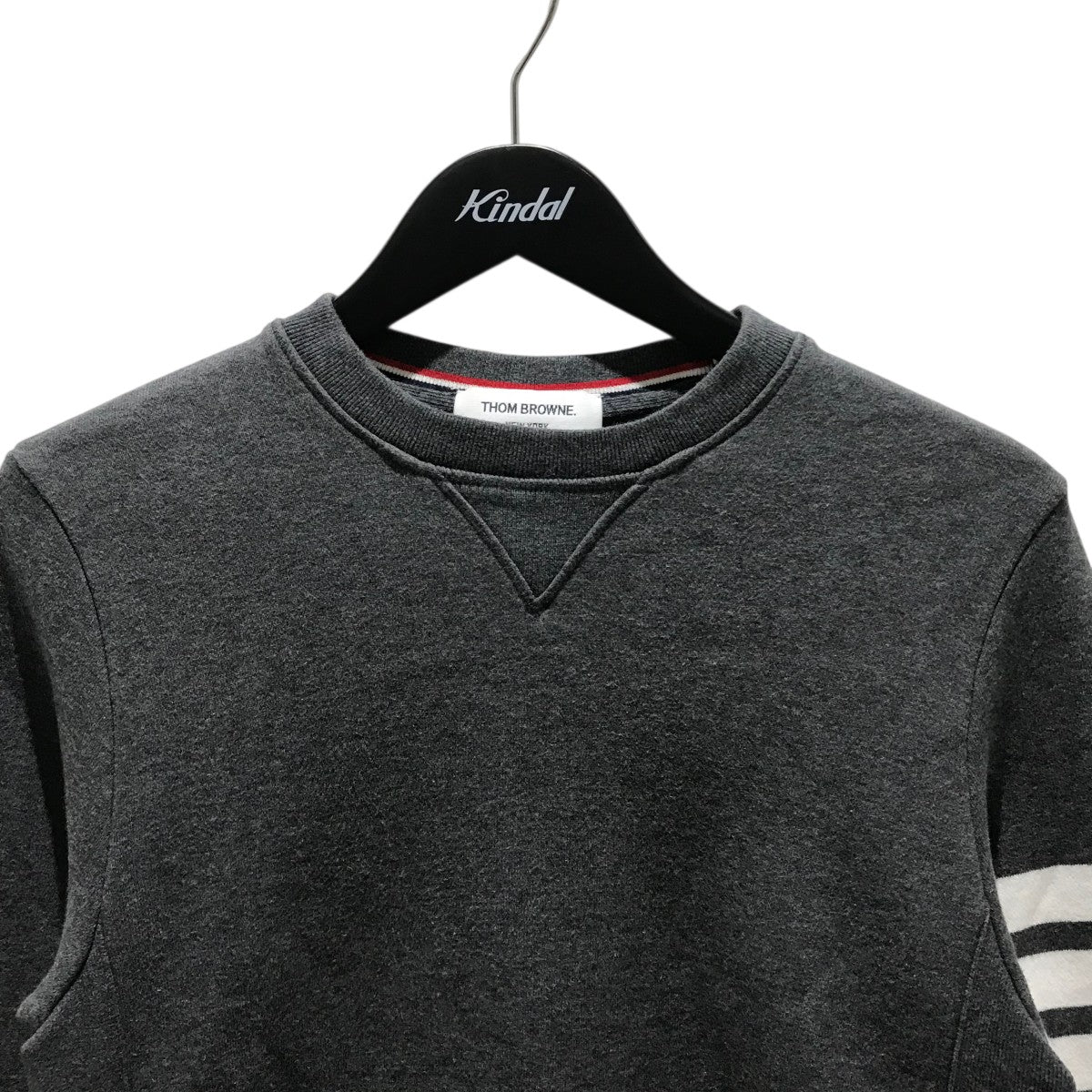 トップス THOM BROWNE 3Line Logo Sweat Thom Browne Tom Brown Sweat Cotton Ladies Used – 【公式