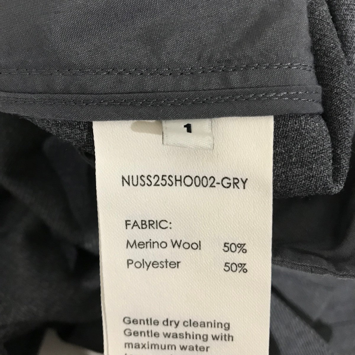 NULLUS(ヌル) 【8 Pocket Cargo Short】カーゴショーツ グレー サイズ