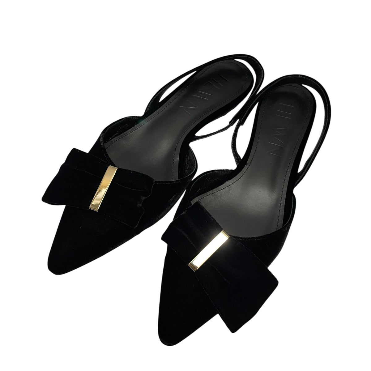 Pointed bow s-backポインテッドパンプス