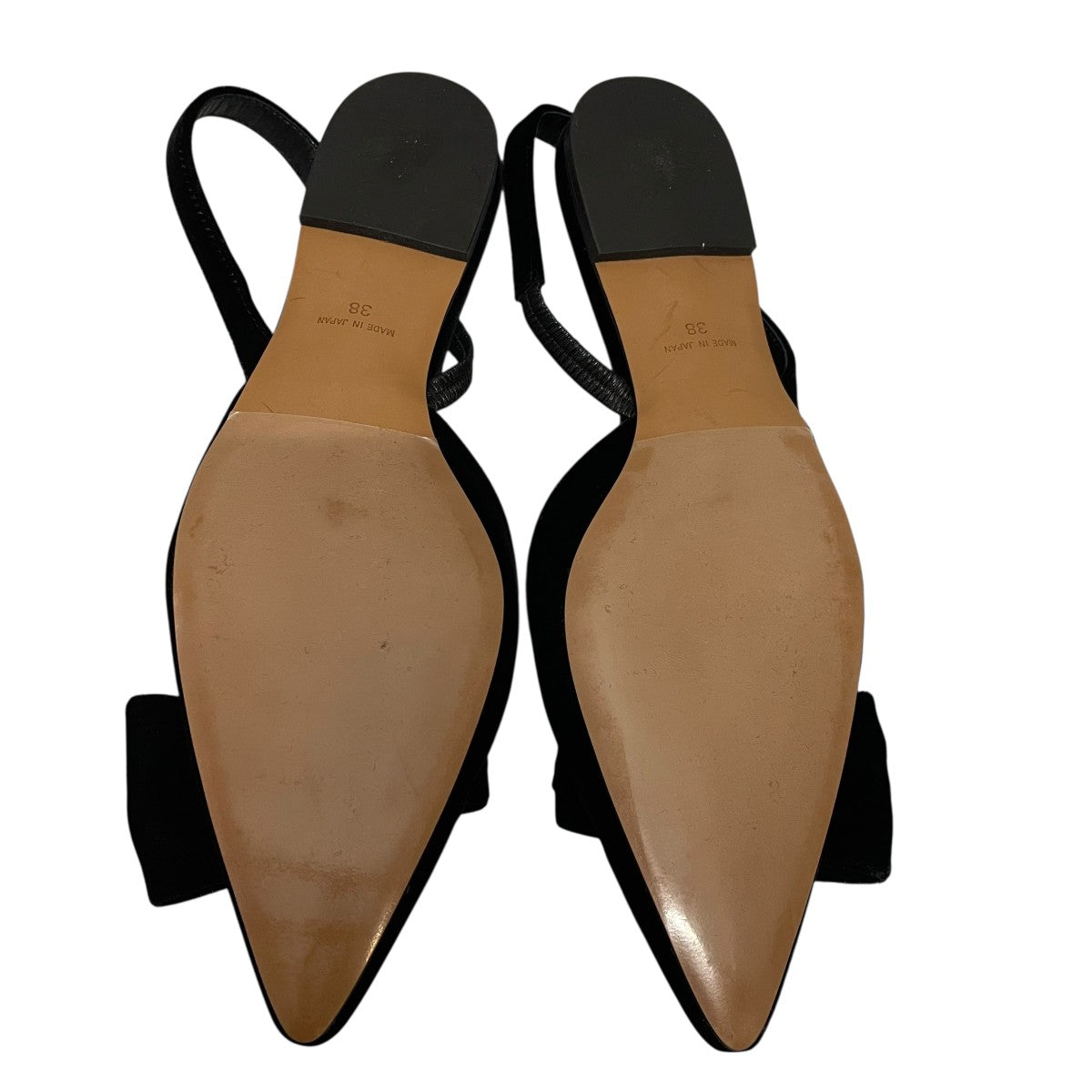 Pointed bow s-backポインテッドパンプス