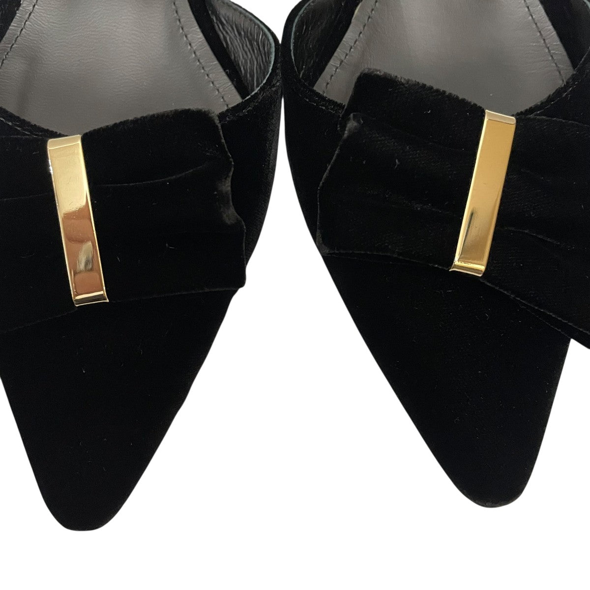 Pointed bow s-backポインテッドパンプス