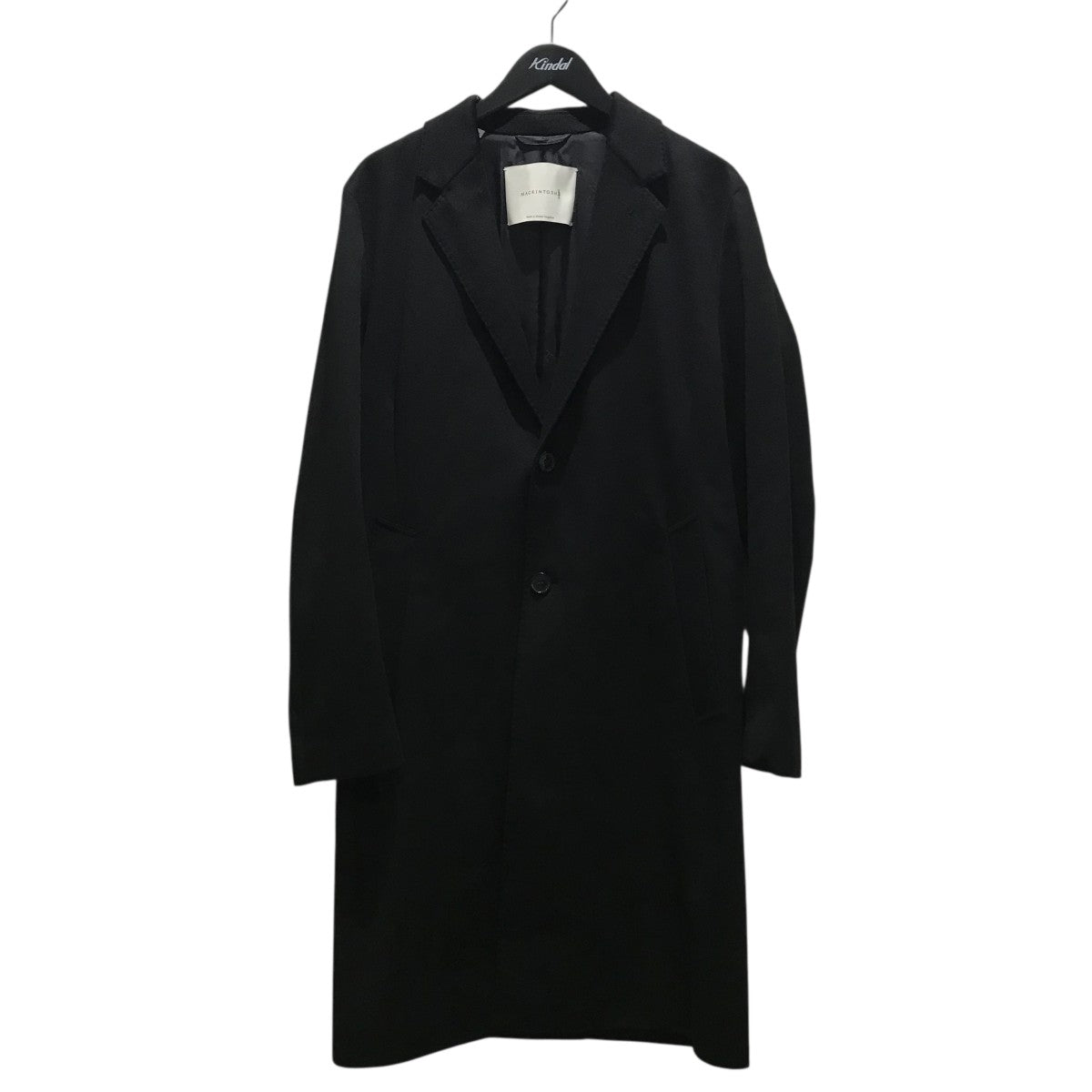 MACKINTOSH ブラック　ウール ステンカラーコート　サイズ36 Mackintosh マッキントッシュ MACKINTOSH ケンブリッジ メンズ