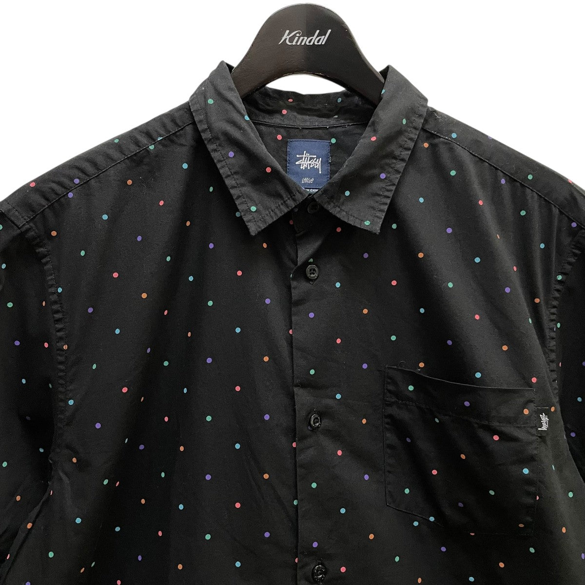 stussy ドット半袖シャツ 古着・中古-3枚目のアイテム画像