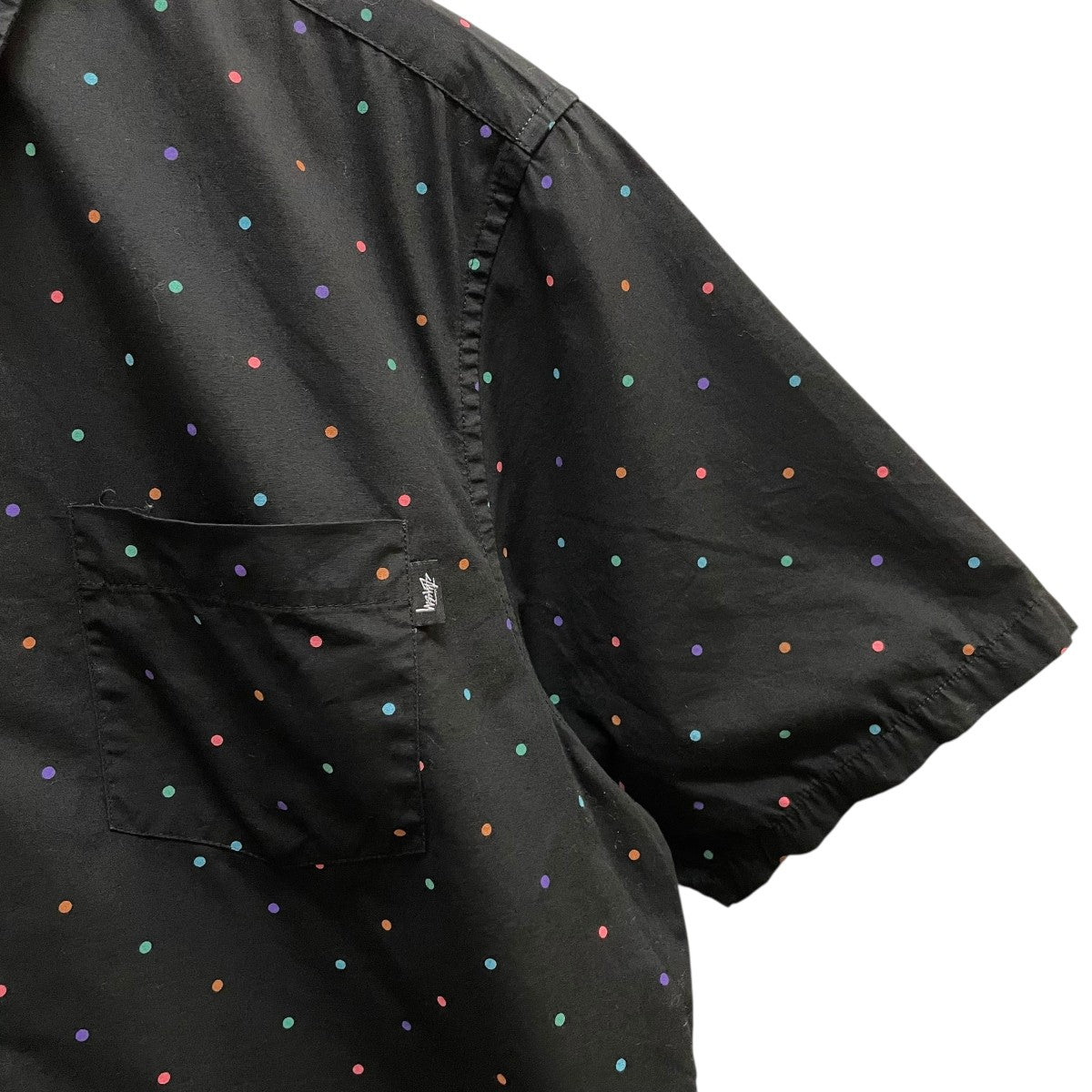 stussy ドット半袖シャツ 古着・中古-4枚目のアイテム画像
