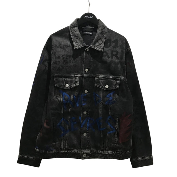 BALENCIAGA(バレンシアガ) コットングラフィティ デニムジャケット