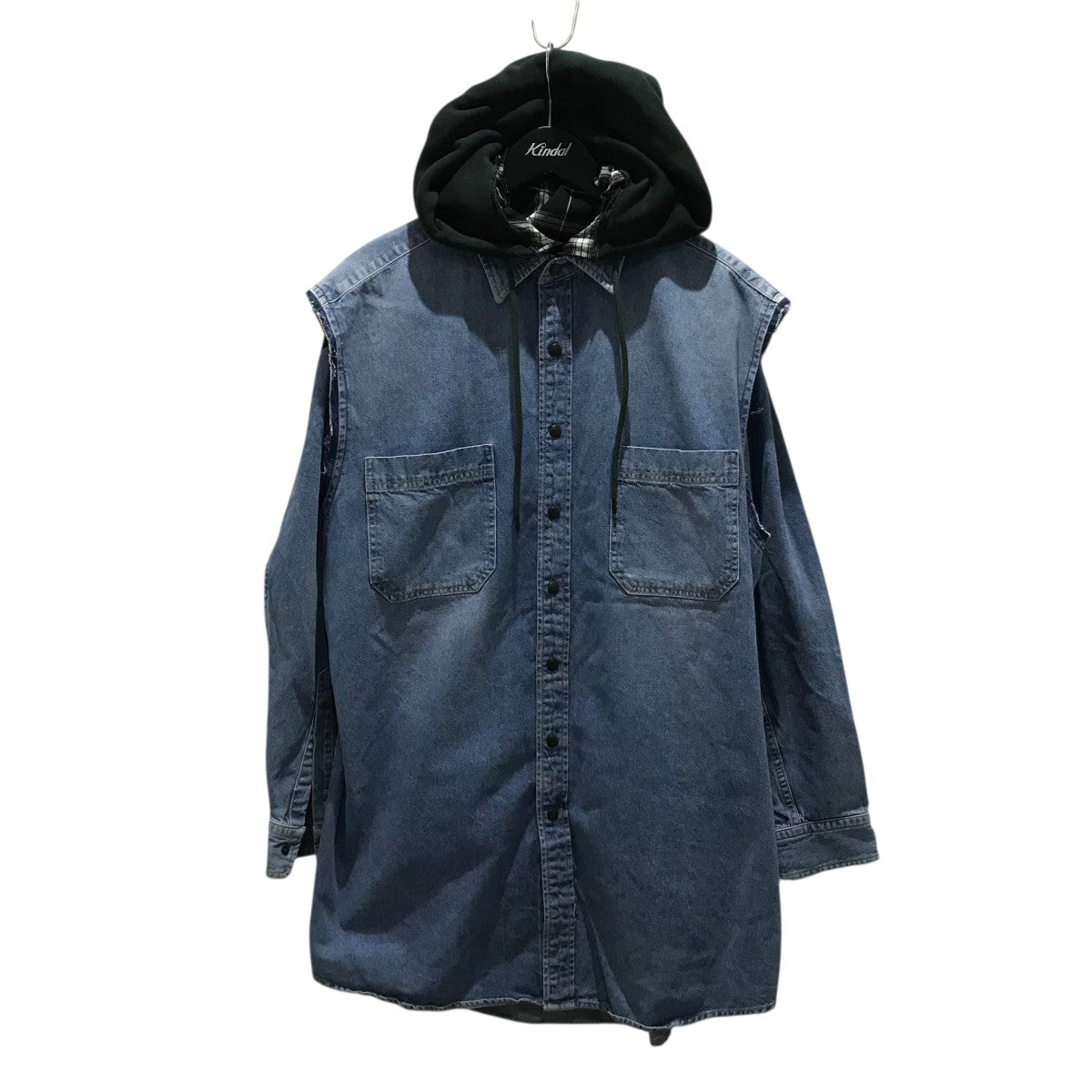 BALENCIAGA(バレンシアガ) Twinset Hoodieデニムシャツ557356