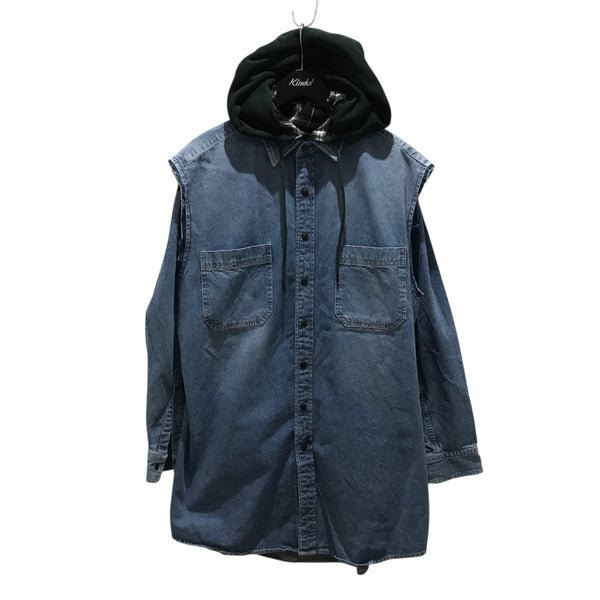 BALENCIAGA(バレンシアガ) Twinset Hoodieデニムシャツ557356 557356