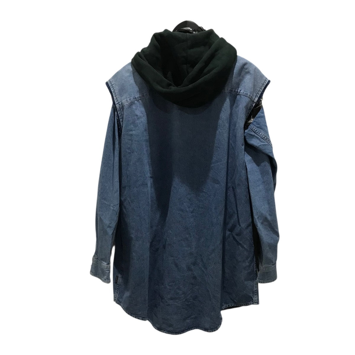 2018SS BALENCIAGA ツインセットデニム×レーヨンシャツ 2018SS BALENCIAGA ツインセットデニム×レーヨンシャツ
