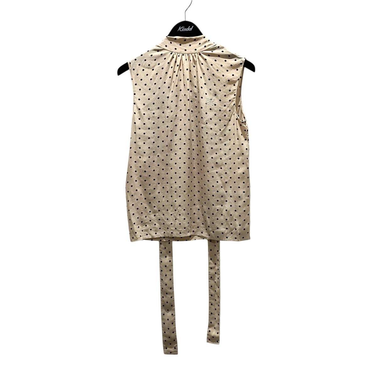 MIU MIU ドットブラウスMT1904 古着・中古-1枚目のアイテム画像