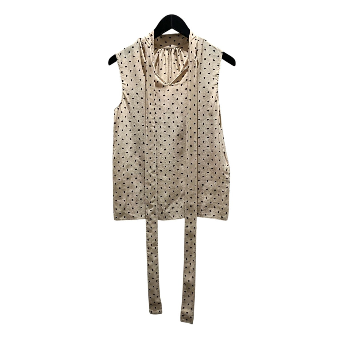 MIU MIU ドットブラウスMT1904 古着・中古-2枚目のアイテム画像