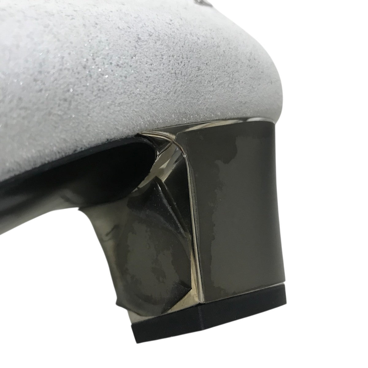 CHANEL グレー キャンバス ミュール CHANEL グレー キャンバス ミュール グレー（灰色）系 CHANEL