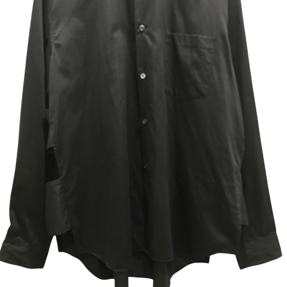 希少品 コムデギャルソン オム プリュス 黒 変形デザイン カットソー COMME des GARCONS HOMME PLUS(コムデギャルソンオムプリュス