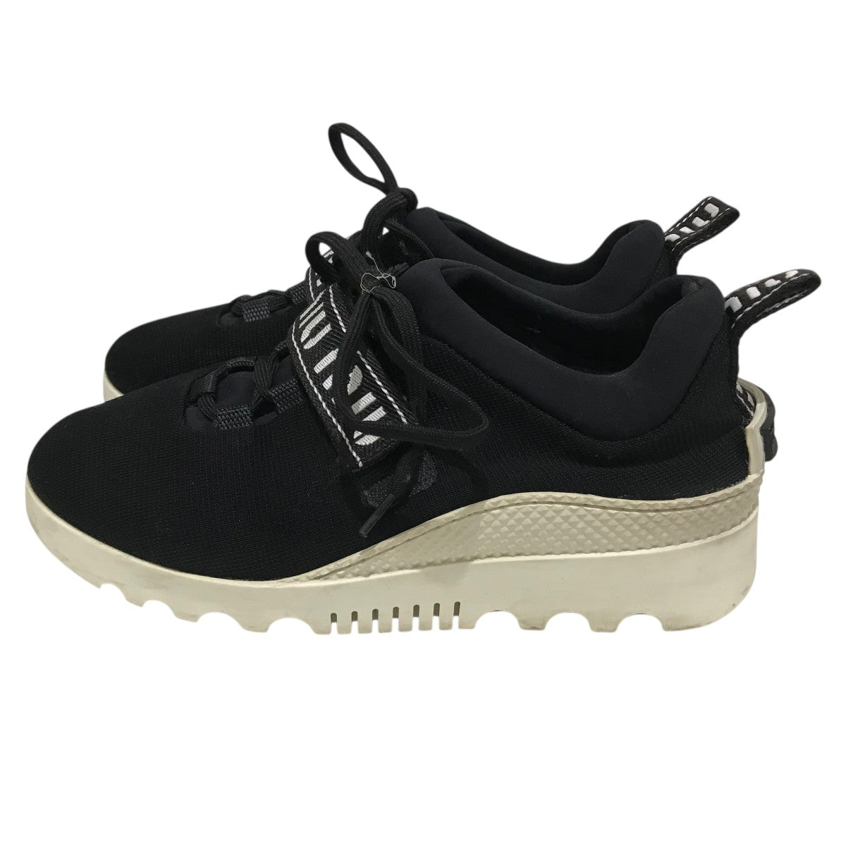 MIU MIU(ミュウミュウ) テープロゴスニーカー ブラック サイズ 36 2/1