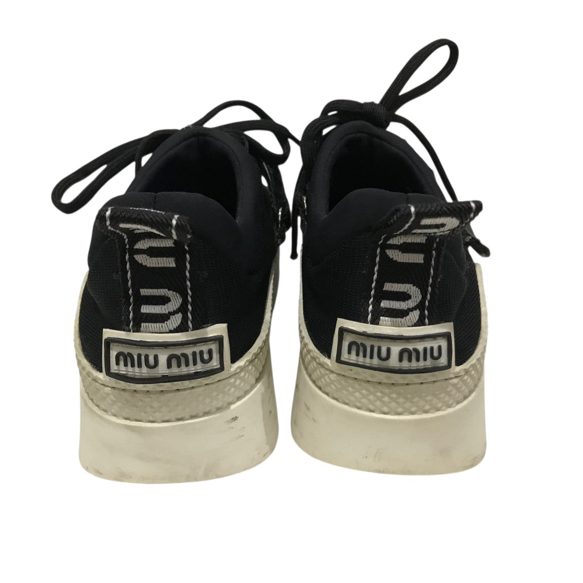 miumiu ロゴ スニーカー 36 新着