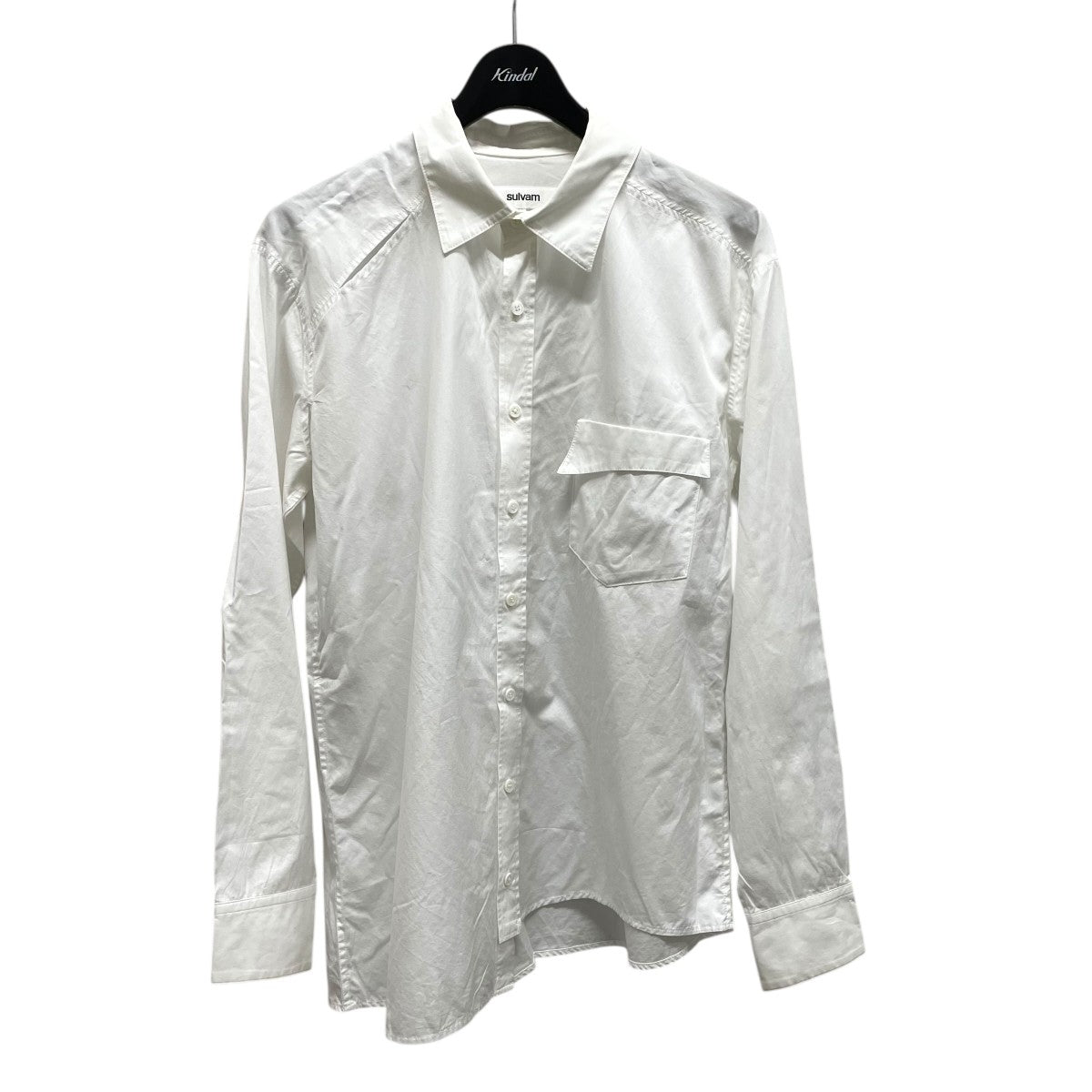 sulvam Slash stand collar shirtsシャツSQ-B01-001 古着・中古-1枚目のアイテム画像