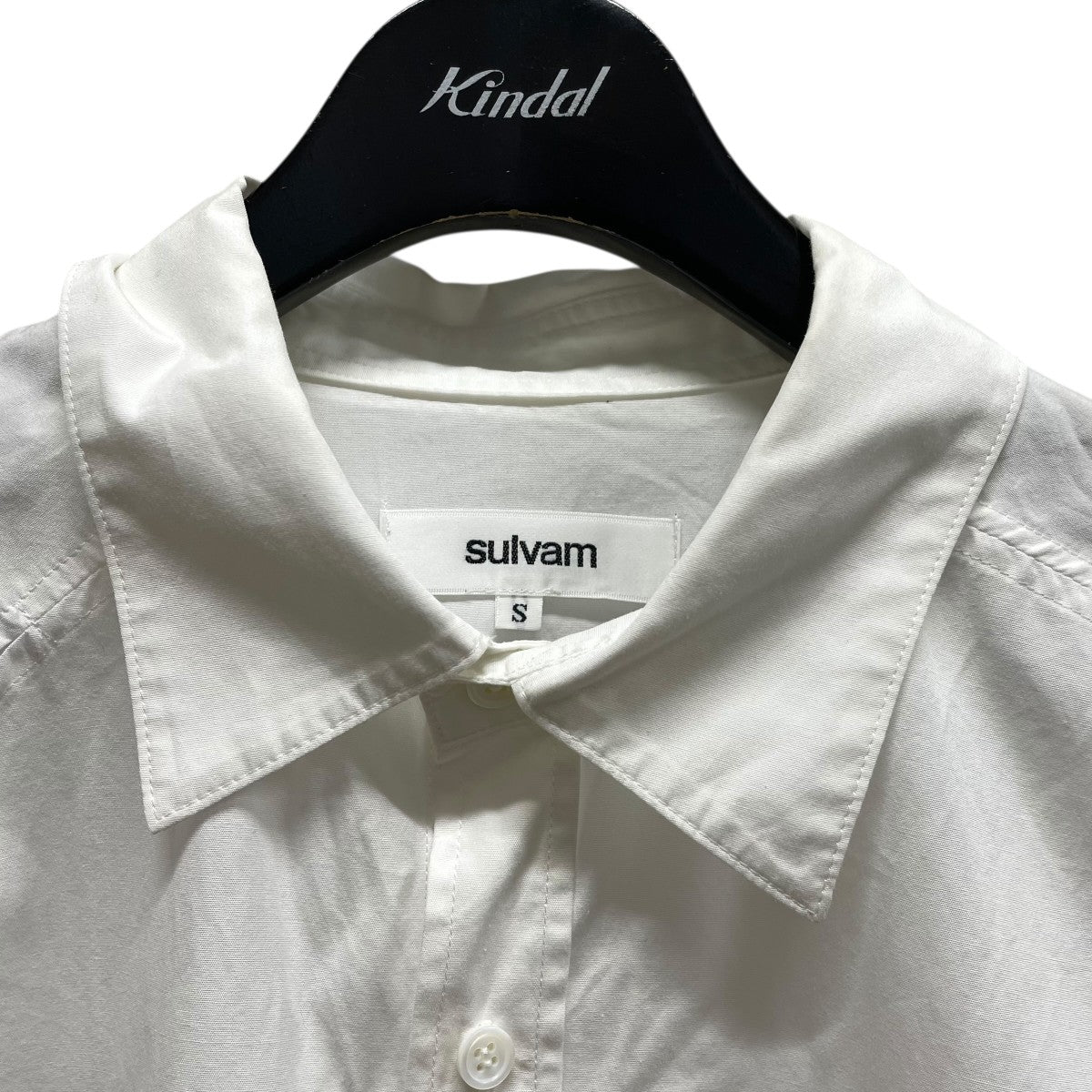 sulvam Slash stand collar shirtsシャツSQ-B01-001 古着・中古-3枚目のアイテム画像