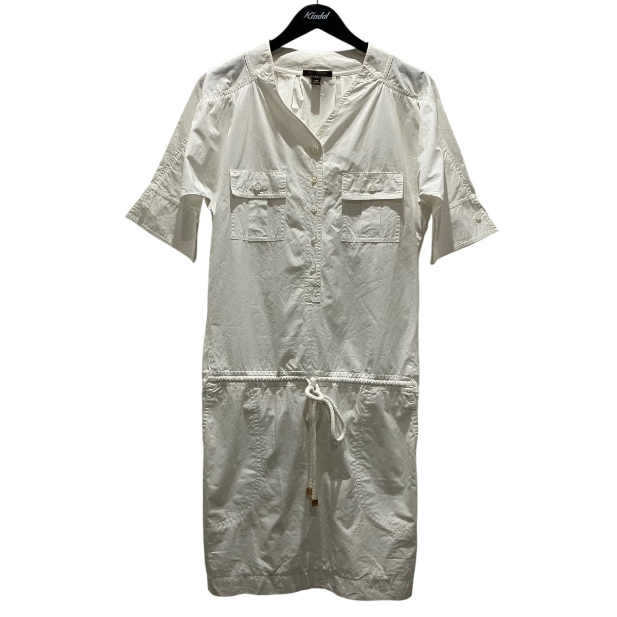 LOUIS VUITTON 【シャツドローイングワンピース】コットンワンピースRW0813WMDR37CE 古着・中古-1枚目のアイテム画像