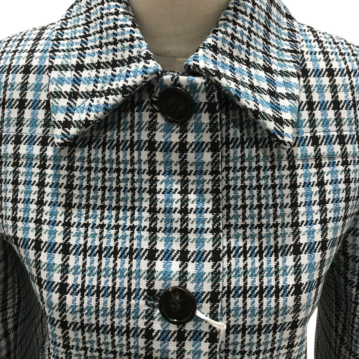 GUCCI ウールクレープフロントボタンコート817816 古着・中古-3枚目のアイテム画像