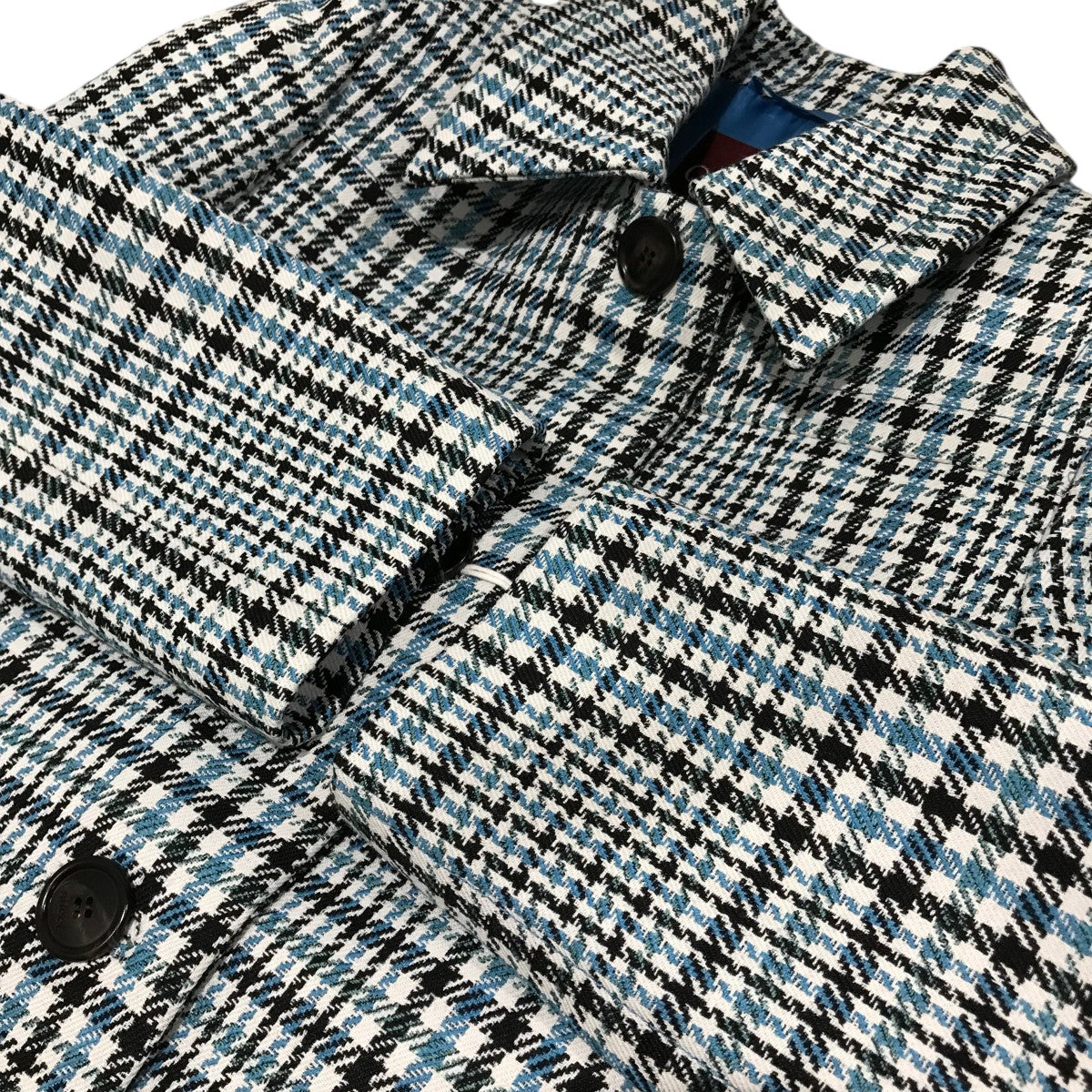 美品 GUCCI ピーコート メタルボタン ブルー系 総裏 ナポレオン GUCCI（グッチ） 極美品◎正規品 448610 レディース グログランウェブ