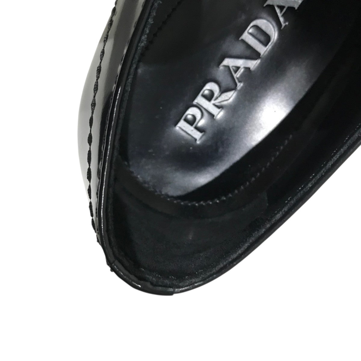 PRADA(プラダ) ブラッシュドレザー レースアップ シューズ2EE346