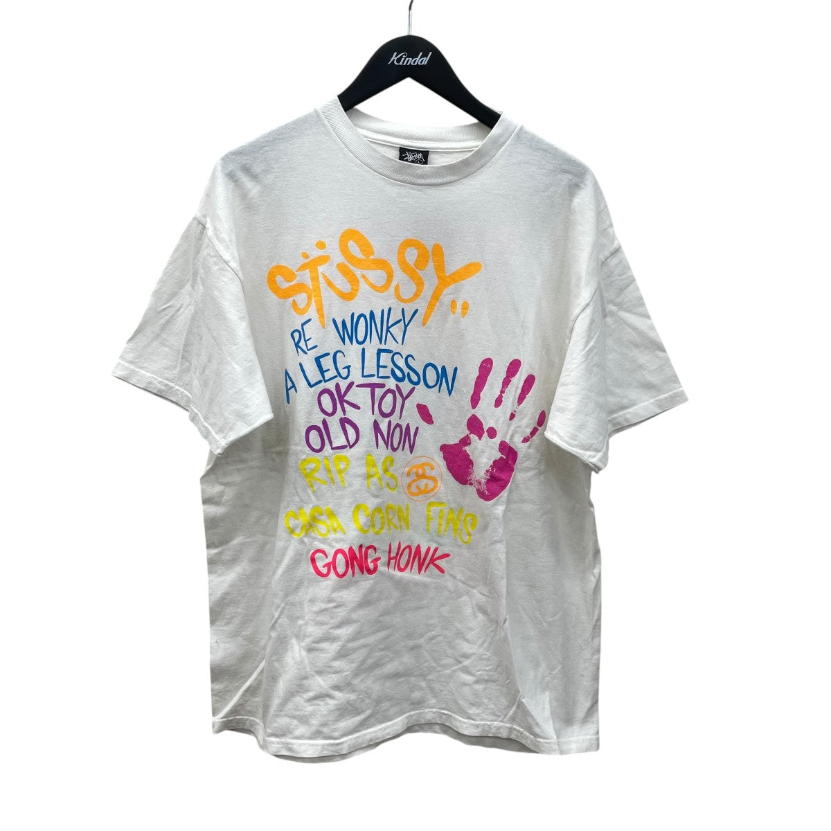 stussy×KAWS 00’s WORLD TOUR TEEプリントTシャツ 古着・中古-1枚目のアイテム画像