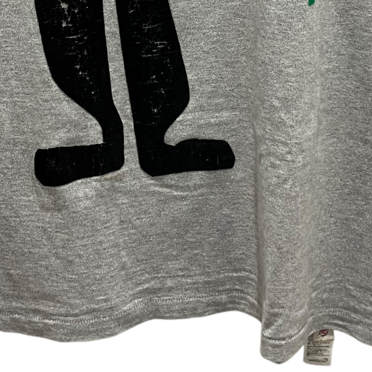 stussy×Champion 80’sシャドーマンフロッキープリントTサyツC8-D335 古着・中古-4枚目のアイテム画像