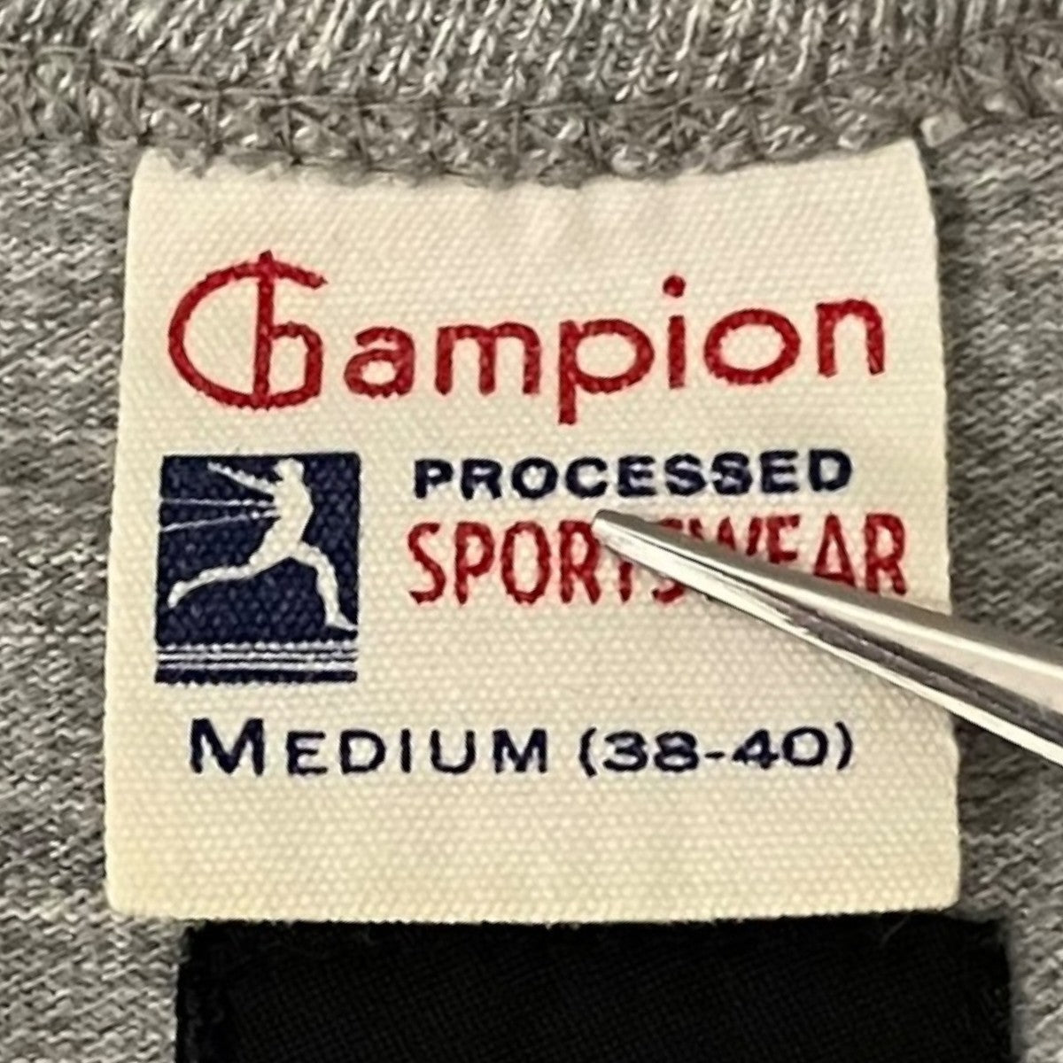 stussy×Champion 80’sシャドーマンフロッキープリントTサyツC8-D335 古着・中古-8枚目のアイテム画像