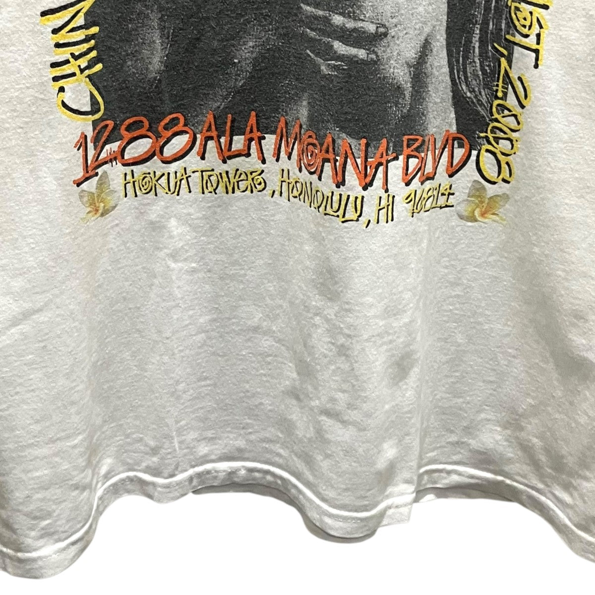 stussy 00'sHONOLULUプリントTシャツ 古着・中古-4枚目のアイテム画像