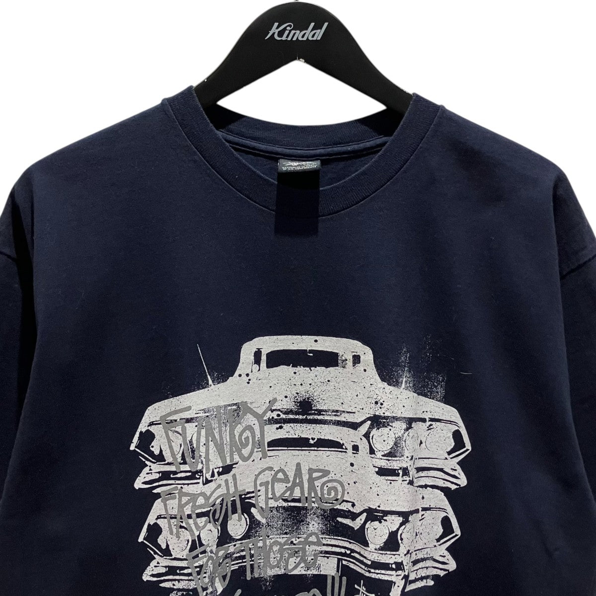 stussy 00'sCARプリントTシャツ 古着・中古-3枚目のアイテム画像