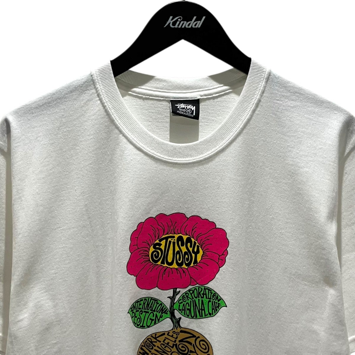 Stussy フラワープリント Tシャツ stussy(ステューシー) 00'sフラワープリントTシャツ ホワイト サイズ M