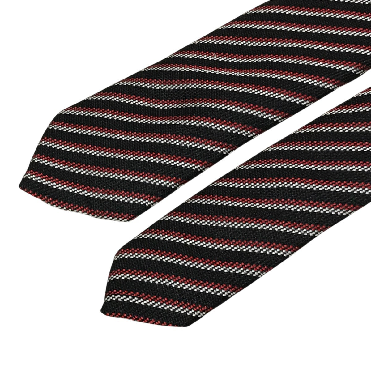 ディオールオム　ネクタイ　ナロータイ　ソリッド　無地　ジャガード　ブラック ディオールオム ネクタイ ナロータイ ソリッド 無地 ジャガード