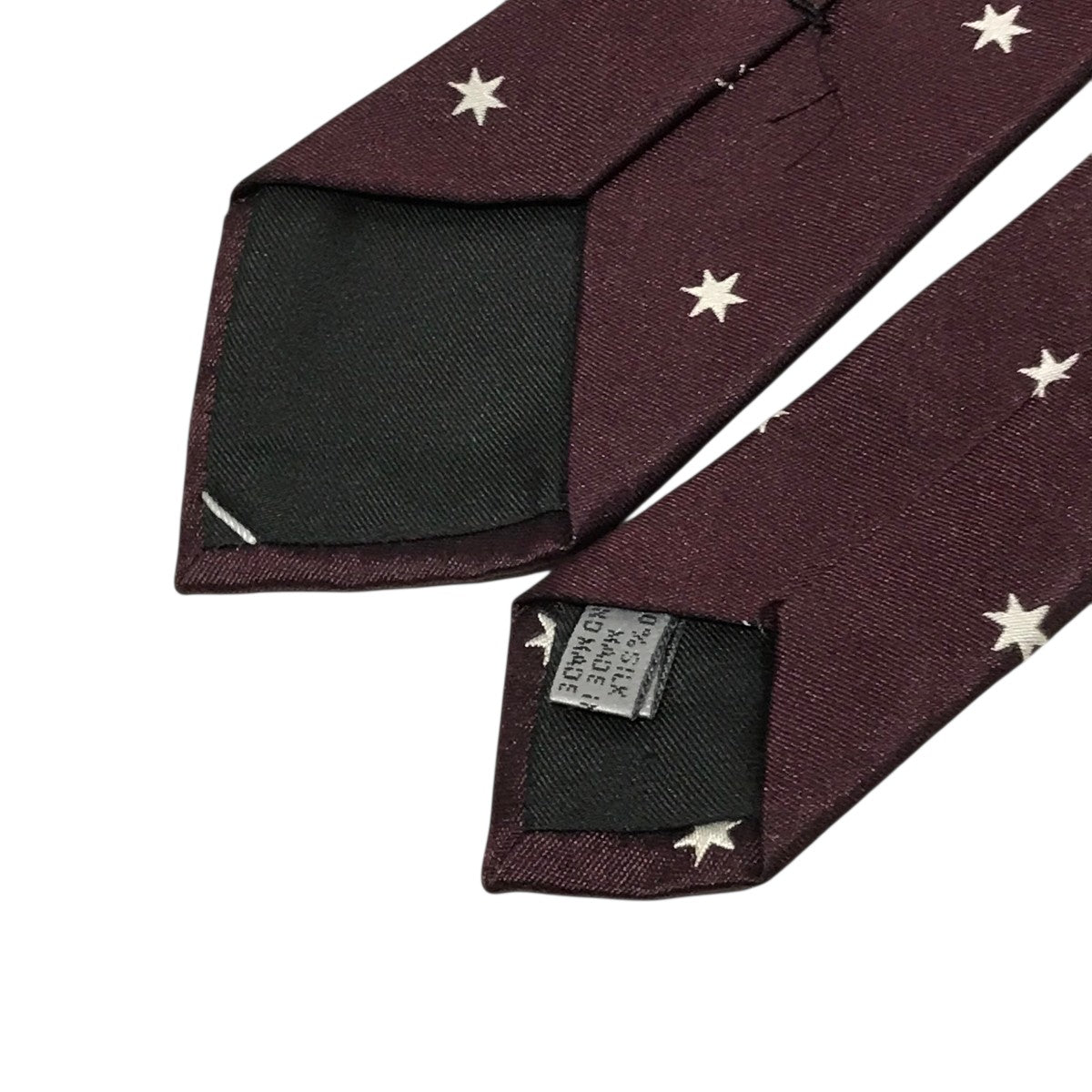 【こーじ様】ディオールオム ナロータイ 鑑定済み】Dior Homme ディオールオムネクタイ無地ナロータイ