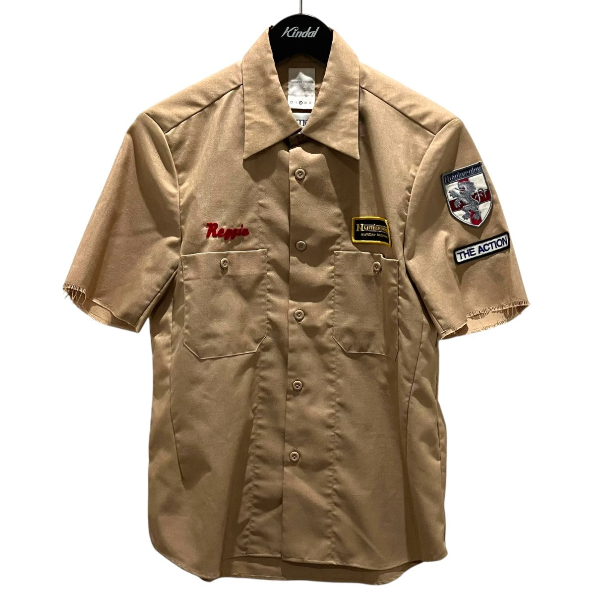NUMBER (N)INE Nomexワッペン半袖シャツ 古着・中古-1枚目のアイテム画像