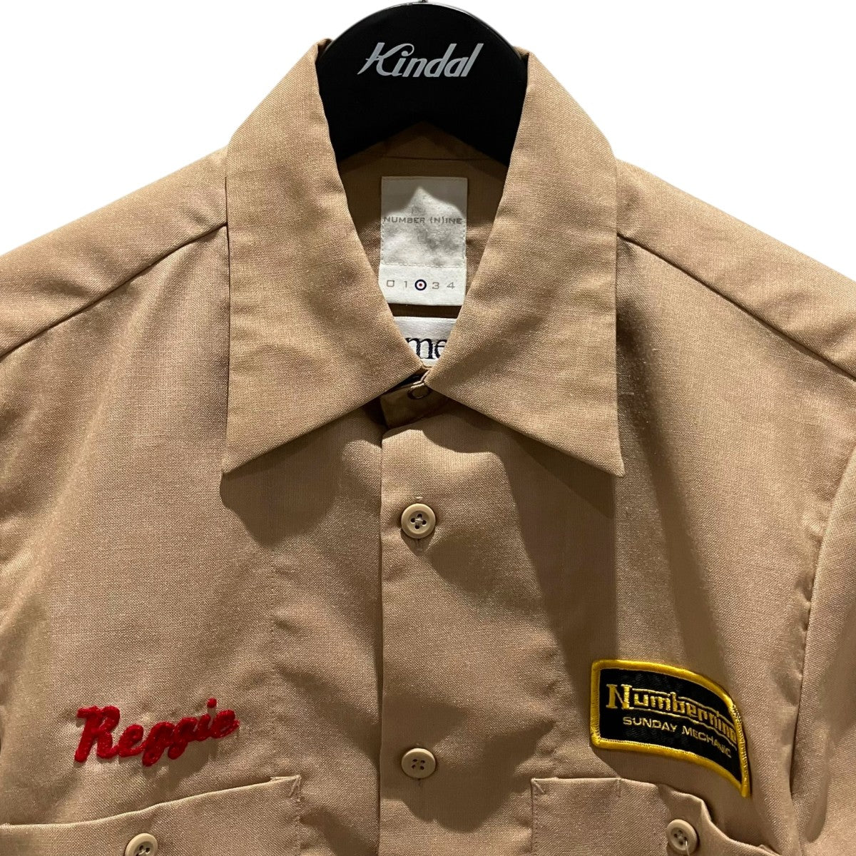 NUMBER (N)INE Nomexワッペン半袖シャツ 古着・中古-3枚目のアイテム画像
