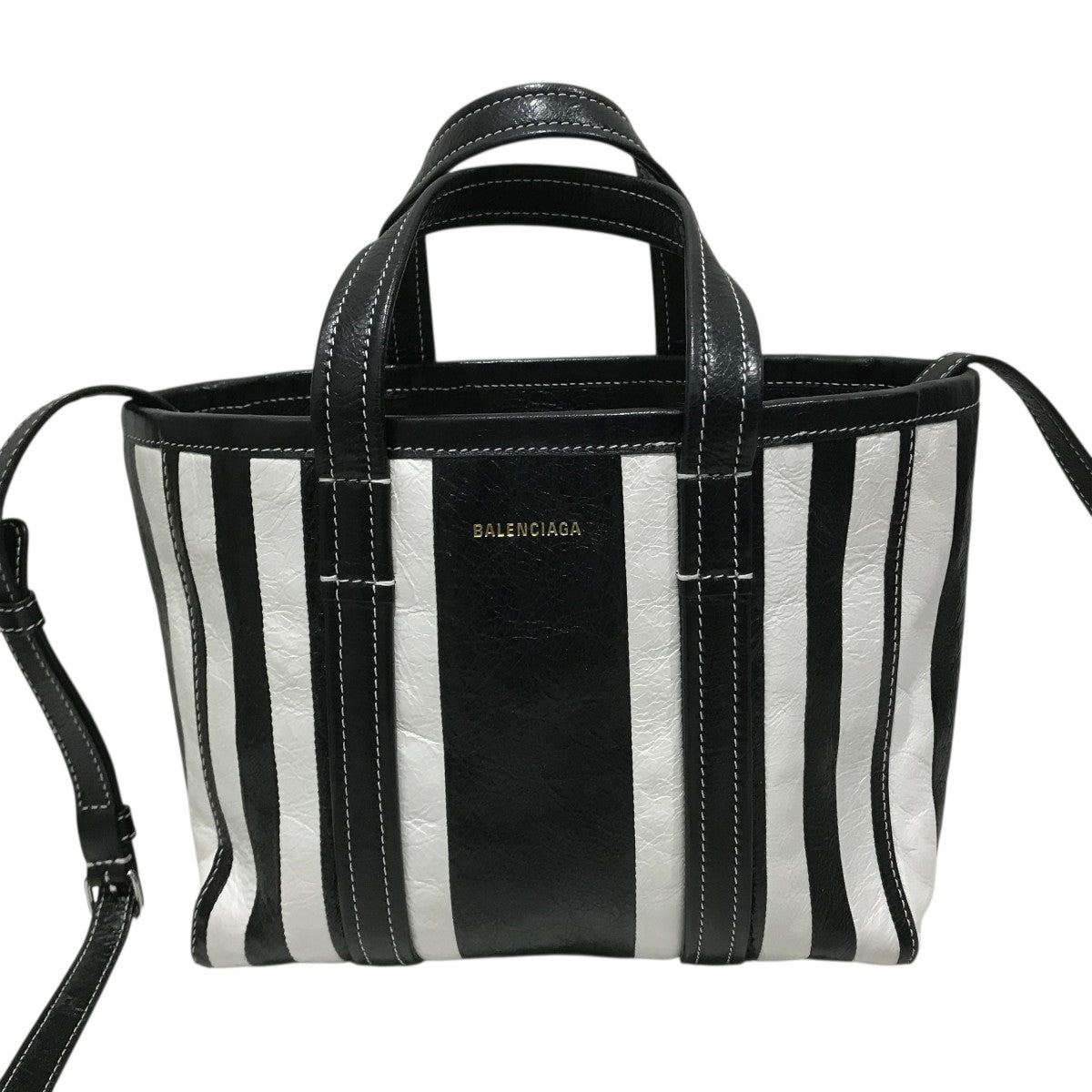 BALENCIAGA(バレンシアガ) バルベスイーストウエストストライプトート