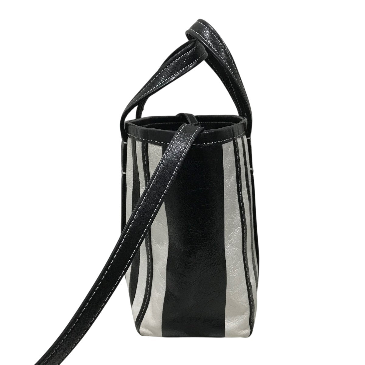 【美品】BALENCIAGA バレンシアガ バルベス スモール ストライプ img_f8876f3a8315444fe1ffddfc1e