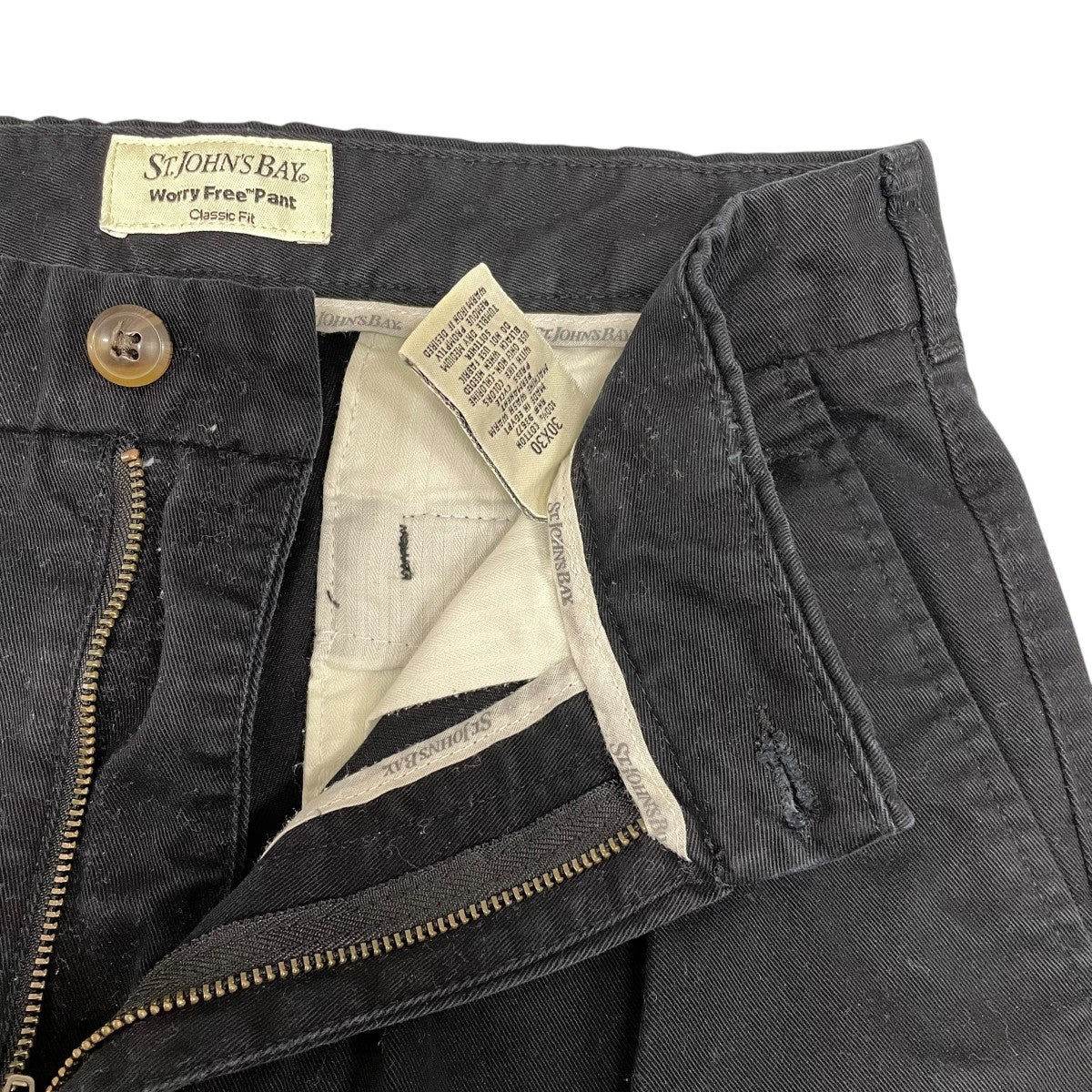 ST JOHN’S BAY ダブルタックパンツ 古着・中古-3枚目のアイテム画像