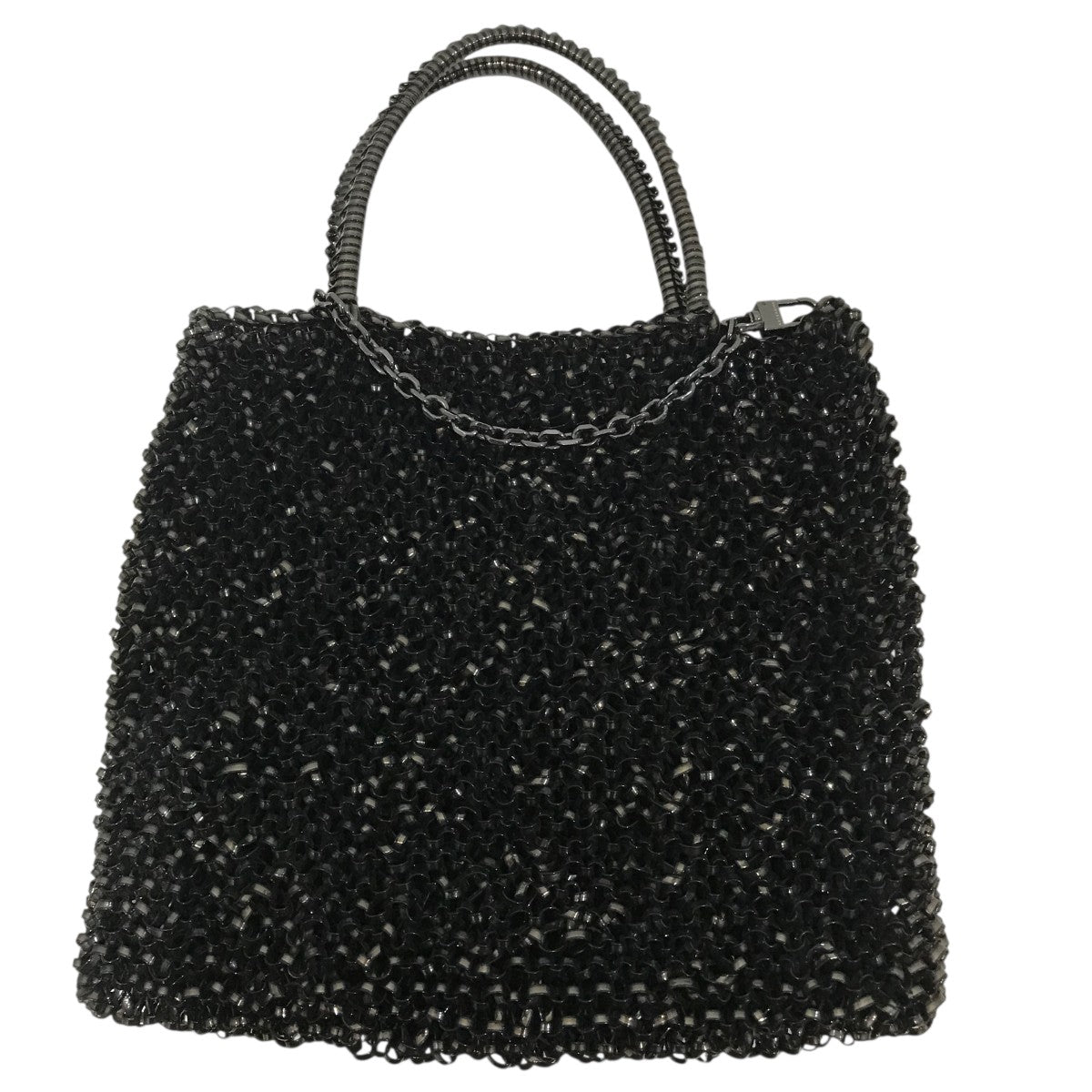 ANTEPRIMA(アンテプリマ) フラワー柄ビーズバッグハンドバッグ