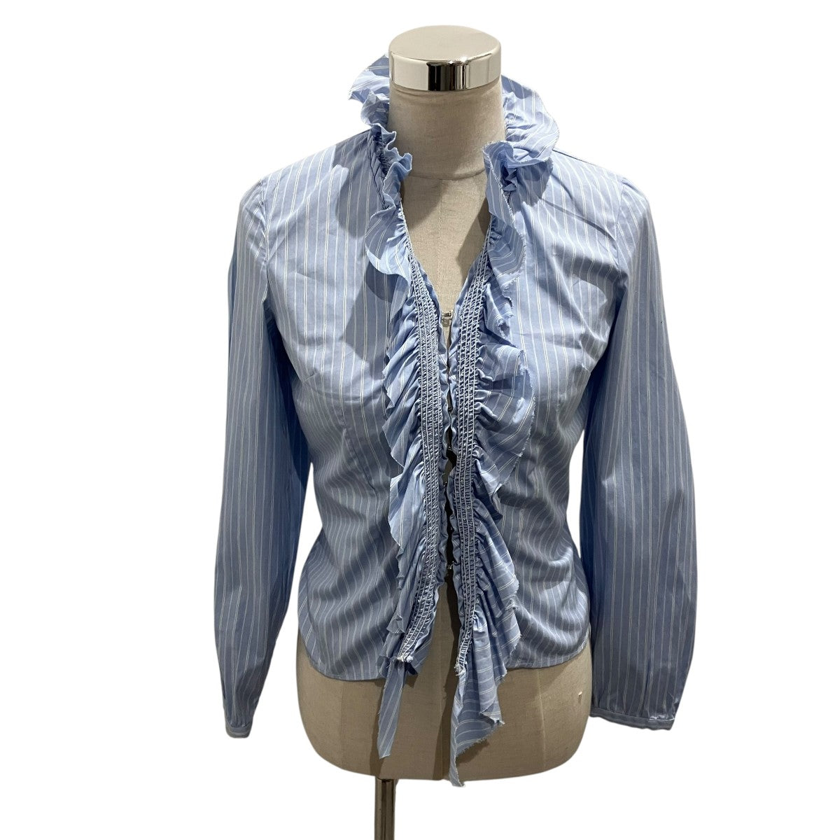 OUR LEGACY 【RUFFLE TOP】ラッフルブラウスW4222RB 古着・中古-1枚目のアイテム画像