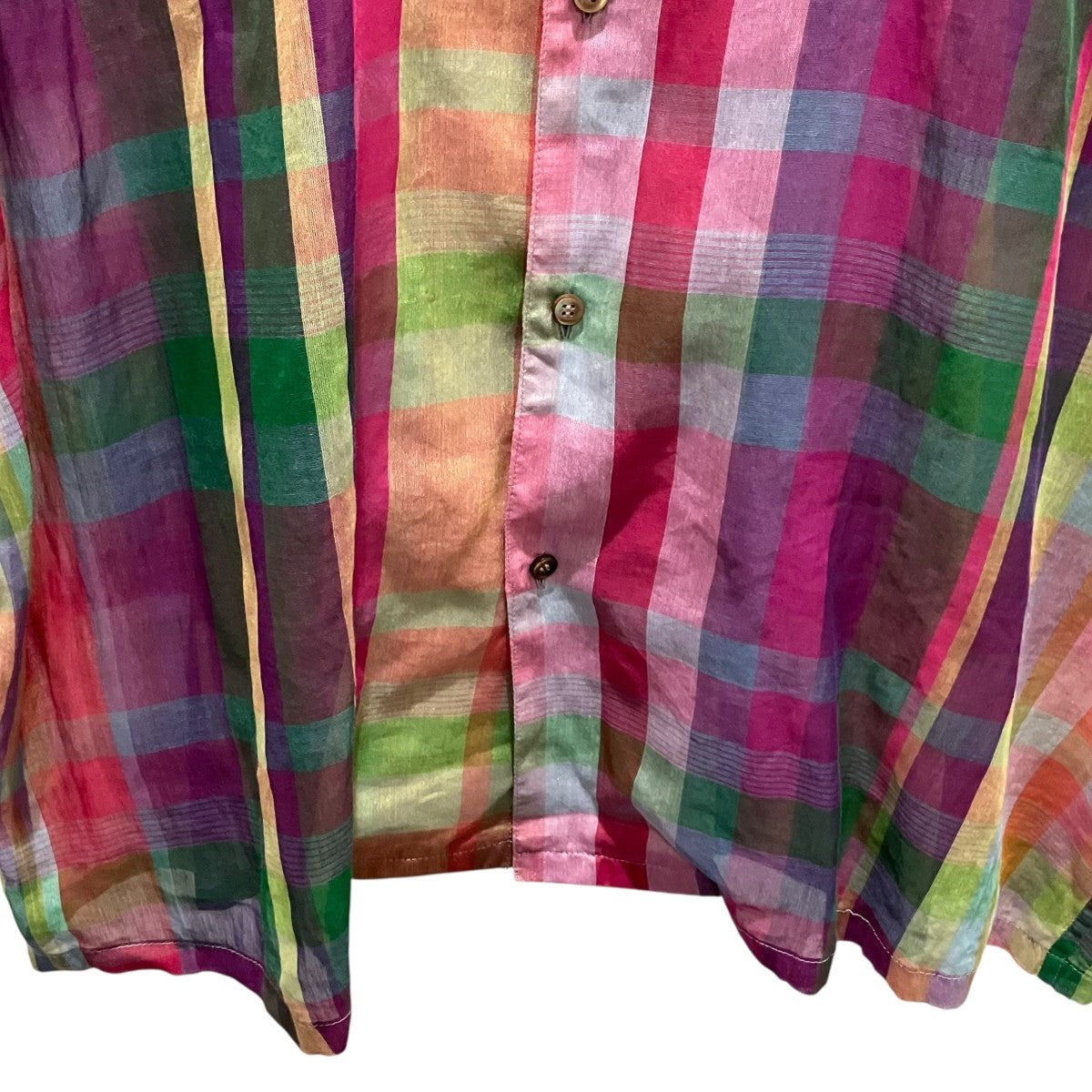 SEVEN BY SEVEN 【OPEN COLLAR SHEER SHIRTS】オープンカラーシアー半袖シャツ800-4150086 古着・中古-4枚目のアイテム画像