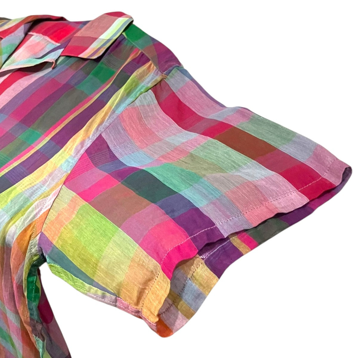 SEVEN BY SEVEN 【OPEN COLLAR SHEER SHIRTS】オープンカラーシアー半袖シャツ800-4150086 古着・中古-5枚目のアイテム画像