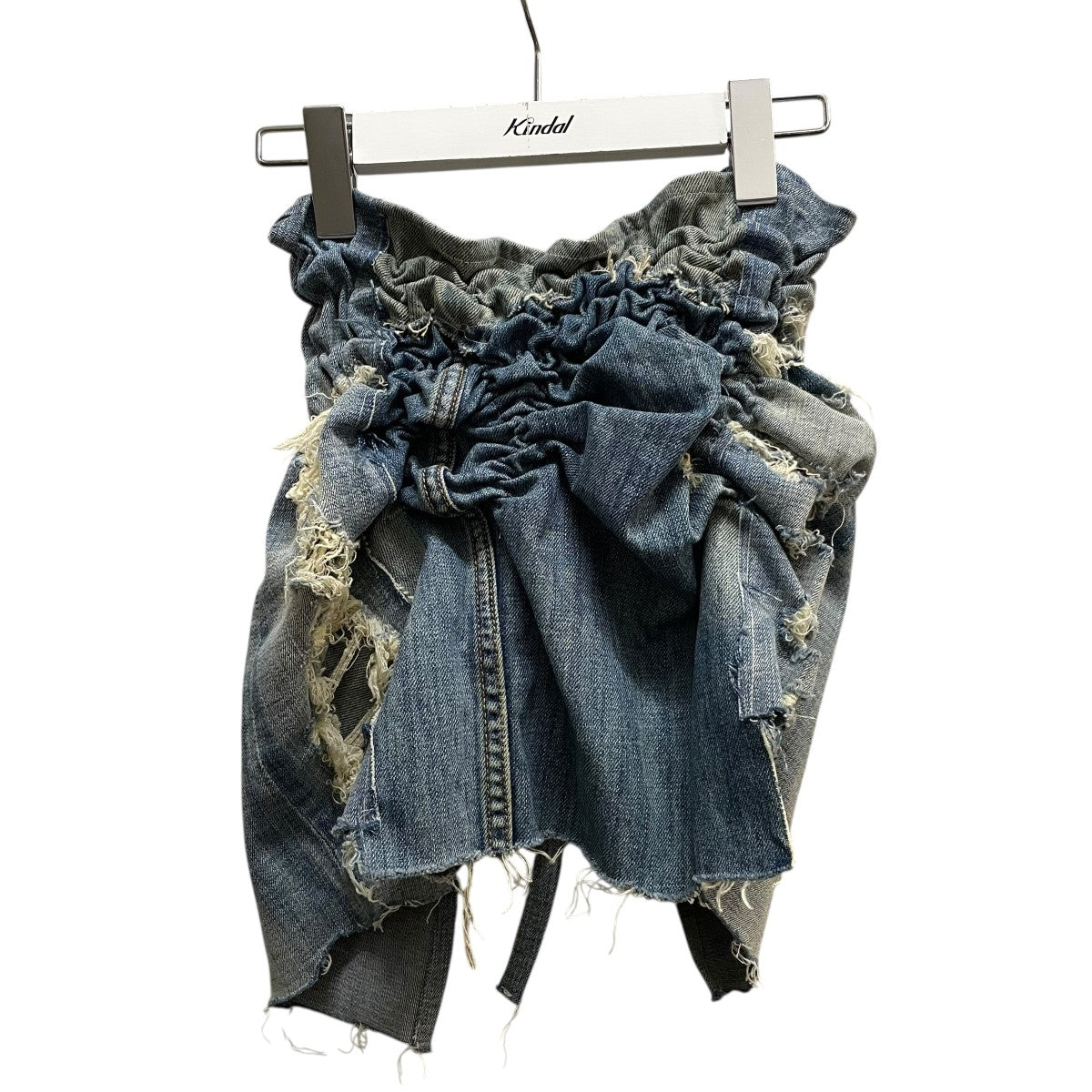 eLhs earthloving handstore upcycling denim bustierビスチェ 古着・中古-1枚目のアイテム画像