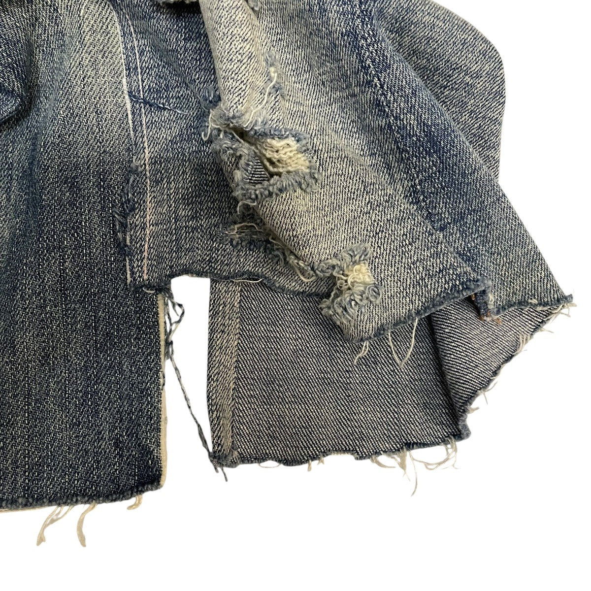 eLhs earthloving handstore upcycling denim bustierビスチェ 古着・中古-5枚目のアイテム画像