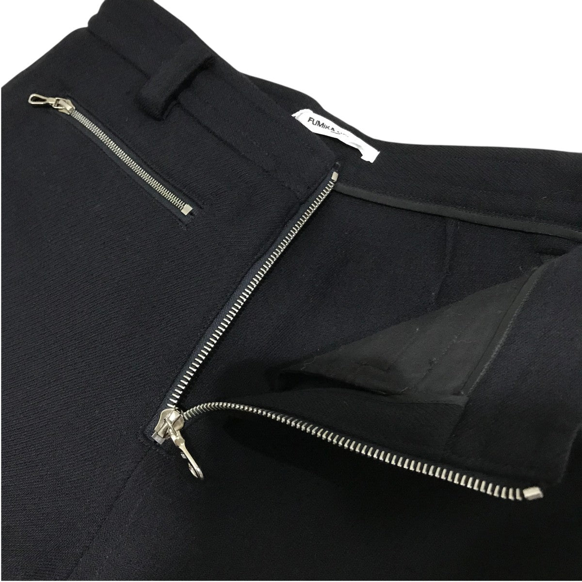 FUMIKA UCHIDA 【DOUBLE FACED ZIP FLARED PANTS】ダブルフェイスジップフレアパンツFU-Ssp-PT001 古着・中古-4枚目のアイテム画像