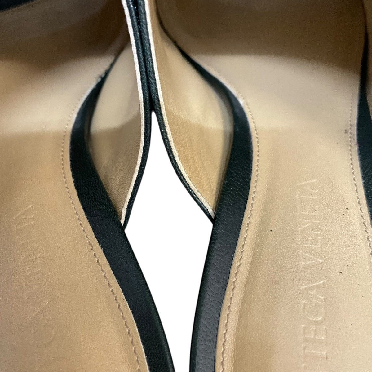 BOTTEGA VENETA スクエアトゥサンダル 古着・中古-5枚目のアイテム画像