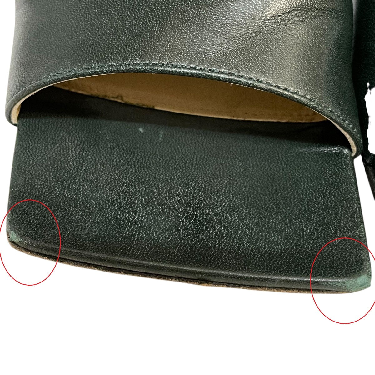 BOTTEGA VENETA スクエアトゥサンダル 古着・中古-6枚目のアイテム画像