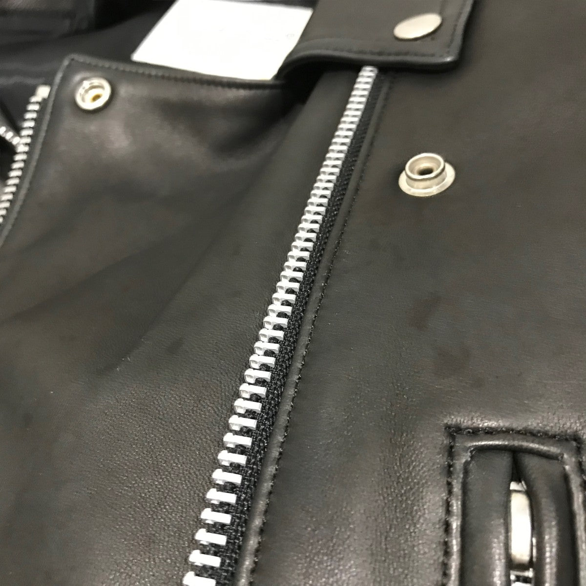 Undercover 07SS 逆ハの字 ライダース ジャケット ジップ Undercover ジップアップ ライダースジャケット | グレー